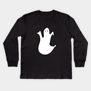 Cute Ghost Kids Long Sleeve T-Shirt